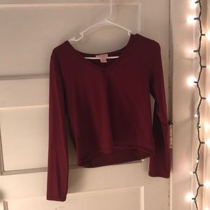Super soft long sleeve crop top